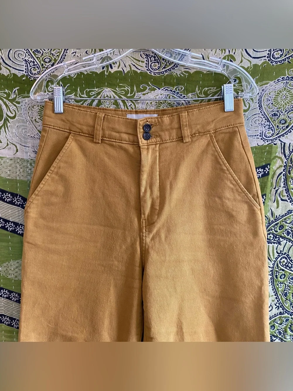 Everlane Tapenade The Organic Wide Leg Crop 2.0 Pants Size 6 Buyer Favorite - Picture 3 of 16
